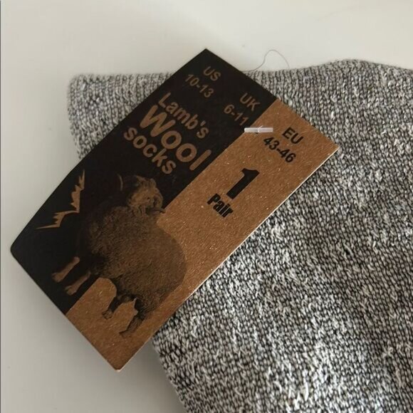 NWT Lamb's Wool Blend Socks (2 Pair) | Moisture Wicking | US M 10-13 - Picture 3 of 4